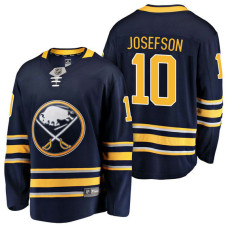 Buffalo Sabres #10 Breakaway Player Jacob Josefson Home Jersey Navy