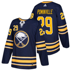 Buffalo Sabres #29 Jason Pominville Navy 2018 New Season Player Home Jersey