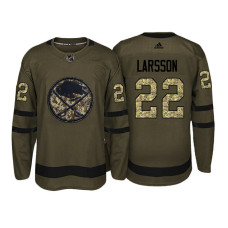 Buffalo Sabres #22 Johan Larsson Camo Salute To Service Jersey