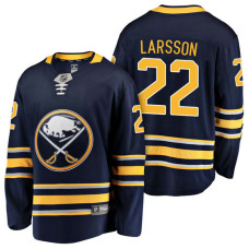 Buffalo Sabres #22 Breakaway Player Johan Larsson Jersey Navy