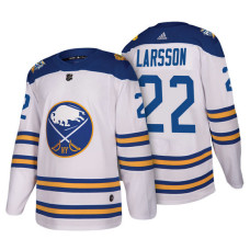 Buffalo Sabres #22 Johan Larsson White 2018 Winter Classic Authentic Jersey