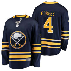 Buffalo Sabres #4 Breakaway Player Josh Gorges Jersey Navy