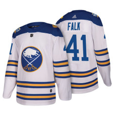 Buffalo Sabres #41 Justin Falk White 2018 Winter Classic Authentic Jersey