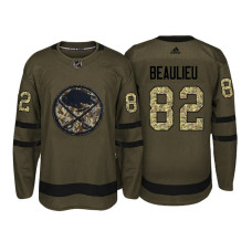 Buffalo Sabres #82 Nathan Beaulieu Camo Salute To Service Jersey