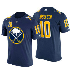 Buffalo Sabres #10 Jacob Josefson Navy Adidas Player Jersey Style T-shirt