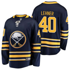 Buffalo Sabres #40 Breakaway Player Robin Lehner Jersey Navy