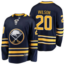 Buffalo Sabres #20 Breakaway Player Scott Wilson Home Jersey Navy