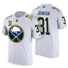 Buffalo Sabres #31 Chad Johnson White Adidas Player Jersey Style T-shirt