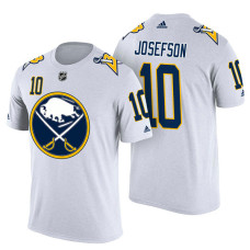 Buffalo Sabres #10 Jacob Josefson White Adidas Player Jersey Style T-shirt