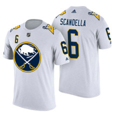 Buffalo Sabres #6 Marco Scandella White Adidas Player Jersey Style T-shirt