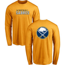 Buffalo Sabres Yellow Team Mark Long Sleeve T-shirt