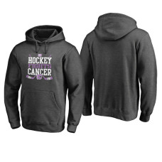 Calgary Flames Ash Hockey Fights Cancer Cross Check Hoodie