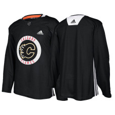 Calgary Flames Black Adidas Pro Authentic Practice Jersey