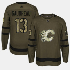 Calgary Flames #13 Camo Salute To Service Johnny Gaudreau Jersey