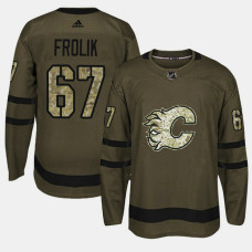 Calgary Flames #67 Camo Salute To Service Michael Frolik Jersey