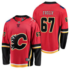 Calgary Flames #67 Breakaway Player Michael Frolik Jersey Red