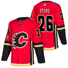 Calgary Flames #26 Michael Stone Red 2018 New Season Home Authentic Jersey With Anniversary Patch