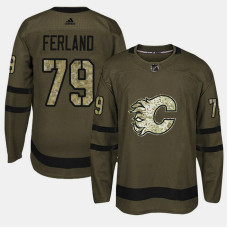 Calgary Flames #79 Camo Salute To Service Micheal Ferland Jersey