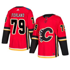 Calgary Flames #79 Red Authentic Home Micheal Ferland Jersey