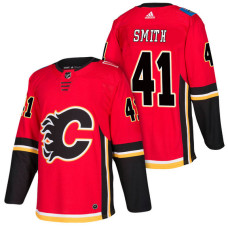 Calgary Flames #41 Mike Smith Red 2018 New Season Player Home Jersey