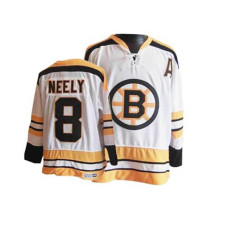 Boston Bruins Cam Neely #8 White Throwback Jersey