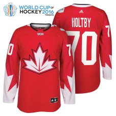 Ice Hockey Braden Holtby #70 Red 2016 World Cup Premier Player Jersey