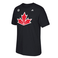 Canada Hockey Adidas Black 2016 World Cup of Hockey Primary Logo Ultimate Climalite T-Shirt