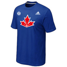 Canada Hockey Adidas Blue 2016 World Cup of Hockey Primary Logo Ultimate Climalite T-Shirt