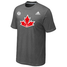 Canada Hockey Adidas Dark Gray 2016 World Cup of Hockey Primary Logo Ultimate Climalite T-Shirt