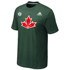 Canada Hockey Adidas Dark Green 2016 World Cup of Hockey Primary Logo Ultimate Climalite T-Shirt