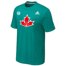 Canada Hockey Adidas Green 2016 World Cup of Hockey Primary Logo Ultimate Climalite T-Shirt