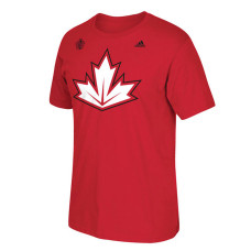 Canada Hockey Adidas Red 2016 World Cup of Hockey Primary Logo Ultimate Climalite T-Shirt