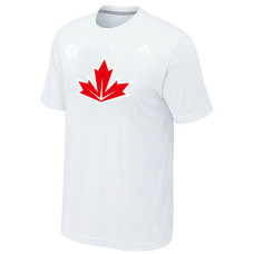 Canada Hockey Adidas White 2016 World Cup of Hockey Primary Logo Ultimate Climalite T-Shirt