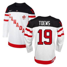 Canada Team Jonathan Toews #19 White 100th Anniversary Premier Olympic Jersey