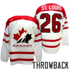 Canada Team #26 Martin St. Louis White 2007 Premier Throwback Jersey