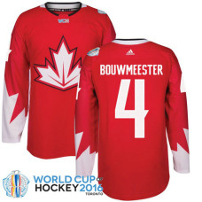 Canada Team #4 Jay Bouwmeester 2016 World Cup of Hockey Red Jersey