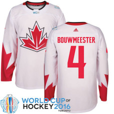 Canada Team #4 Jay Bouwmeester 2016 World Cup of Hockey White Jersey