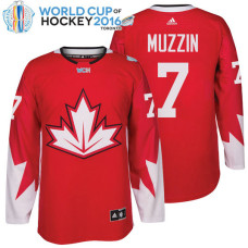 Canada Team #7 Jake Muzzin 2016 World Cup of Hockey Red Jersey