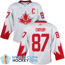 Canada Team #87 Sidney Crosby 2016 World Cup of Hockey White Jersey