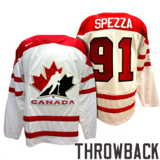 Canada Team #91 Jason Spezza White 2007 Premier Throwback Jersey