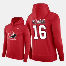 Canada Team #16 Allan McShane 2018 IIHF World Championship U18 Red Player Hoodie