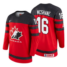 Canada Team #16 Allan McShane 2018 IIHF World Championship Red Player Jersey