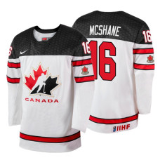 Canada Team #16 Allan McShane 2018 IIHF World Championship White Player Jersey