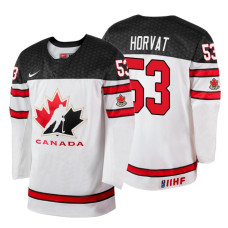 Canada Team #53 Bo Horvat 2018 IIHF World Championship White Player Jersey