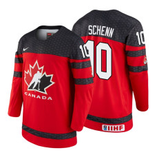 Canada Team #10 Brayden Schenn 2018 IIHF World Championship Red Player Jersey