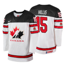 Canada Team #15 Cameron Hillis 2018 IIHF World Championship White Player Jersey