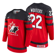 Canada Team #22 Chase Wouters 2018 IIHF World Championship Red Player Jersey