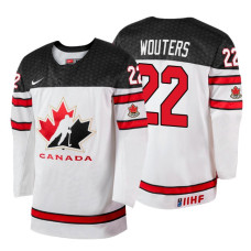 Canada Team #22 Chase Wouters 2018 IIHF World Championship White Player Jersey