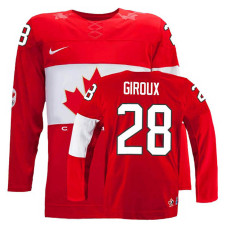 Canada Team Claude Giroux #28 Red Away Premier Olympic Jersey