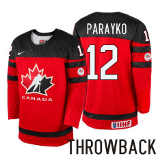 Canada Team #12 Colton Parayko Red 2017 IIHF World Championship Jersey